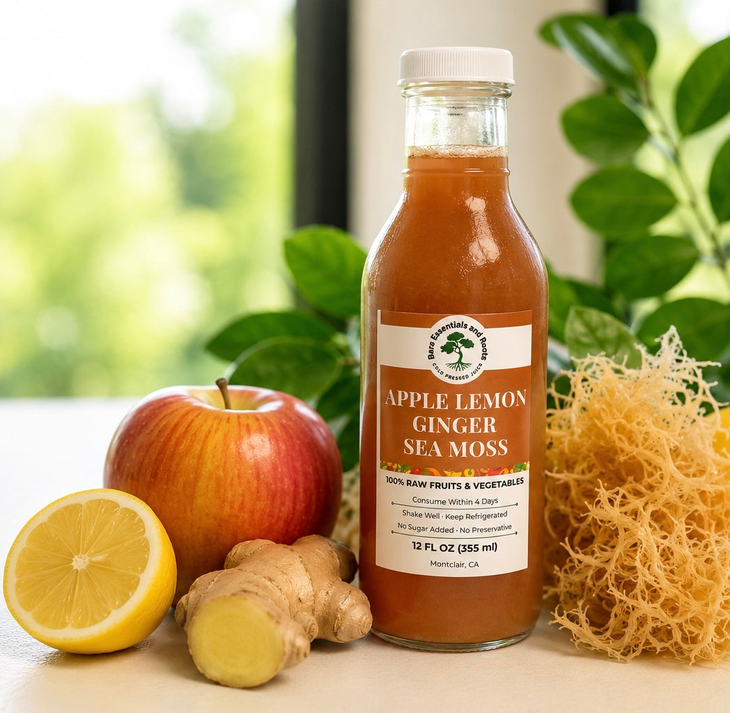 Apple Lemon Ginger infused sea moss